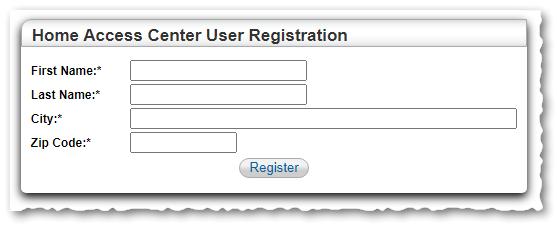 HAC Registration Panel